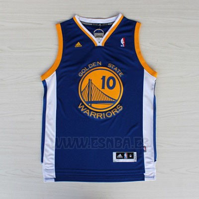 Camiseta Golden State Warriors David Lee #10 Azul